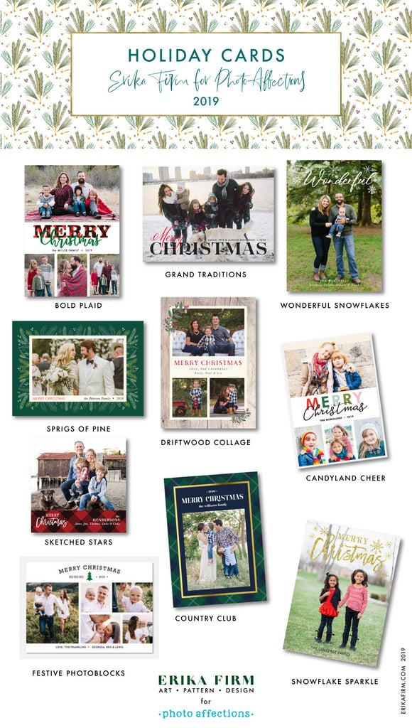 Christmas Photo Card Collection for Photo Affections 2019