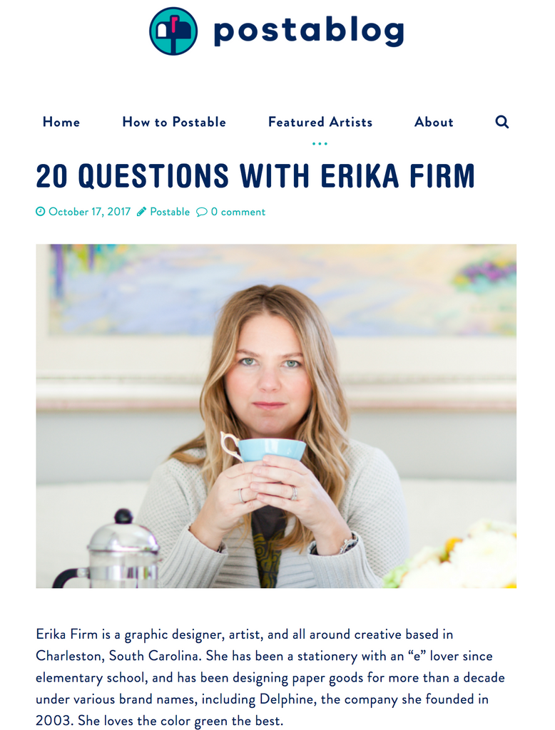 20 Questions with Erika Firm on Postable