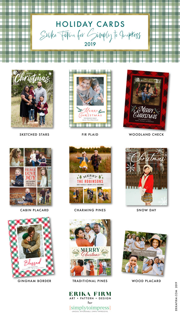 Christmas Photo Card Collection for Simply To Impress 2019