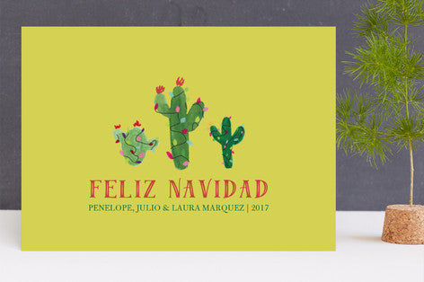 Christmas Cactus Cards for Minted