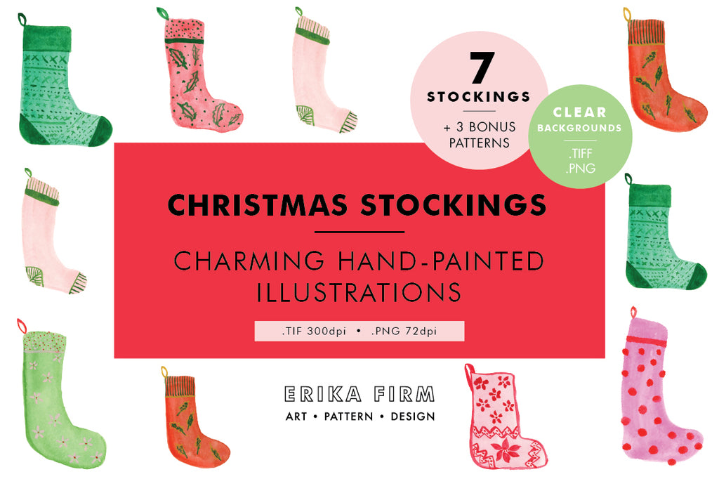 Christmas Stockings Illustrations for Creative Market